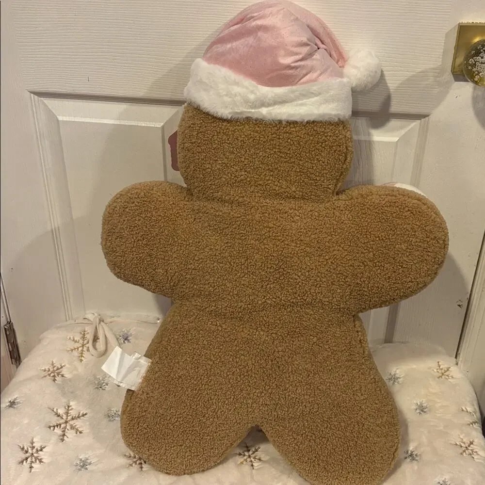 BNWT CHRISTMAS Gingerbread Plush with Pink Accents